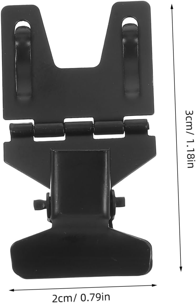 10pcs Rotatable Price Tag Clips Iron Black for Bakeries Display