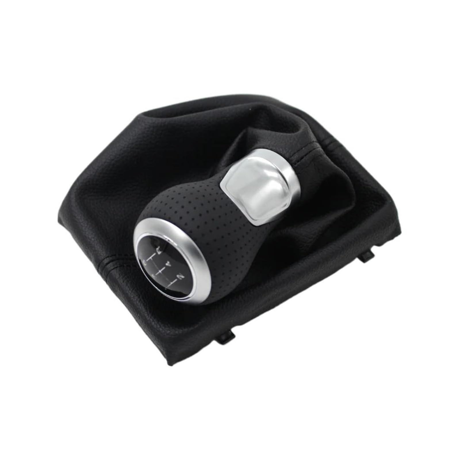 Htvtkrfgrl R12345 Knob With Boot Gear Shift Knob Manual 6-Speed/5-Speed For A4 S4 B8 8K For A5 8T For Q5 8R S Line 07-15 Black Stylish Gear Shifter 1 Gear Shift With Gaiter Boot