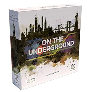 LudiCreations: On The Underground: Paris/New York - Train Route Building, Strategy Board Game, 2 City Maps, Family Game, Ages 14+, 2-5 Players, 60 Min