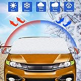 "【Adecuado para automóvil universal】 Tamaño: 148 * 118 cm / 58.2 * 46.4in, adecuado para la mayoría de automóviles, SUV y camiones. A diferencia de otras cubiertas de parabrisas, esta gran cubierta del Parabrisas Coche cubre tanto el parabrisas como el limpiaparabrisas, cubriendo perfectamente todo el parabrisas. Mide y confirma tu talla antes de comprar. "