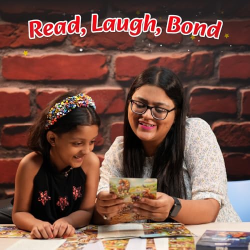 Image of Bedtime Fables and Moral Tales Flashcards for Kids, 51 Colourful & Short Stories Flashcards for 3-6 Years Old, Montessori Educational Toy