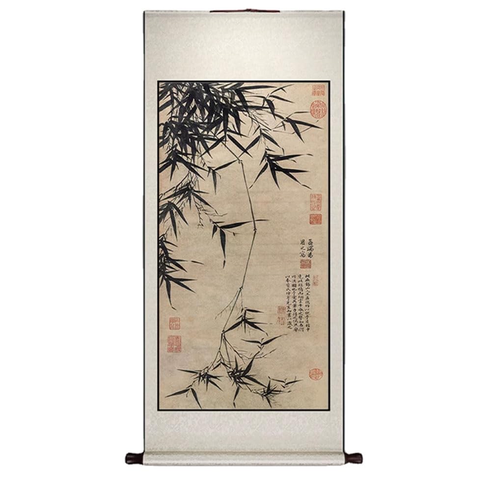 KEXYOAN Chinese Scroll Hanging Painting Foyer Decoration Mural