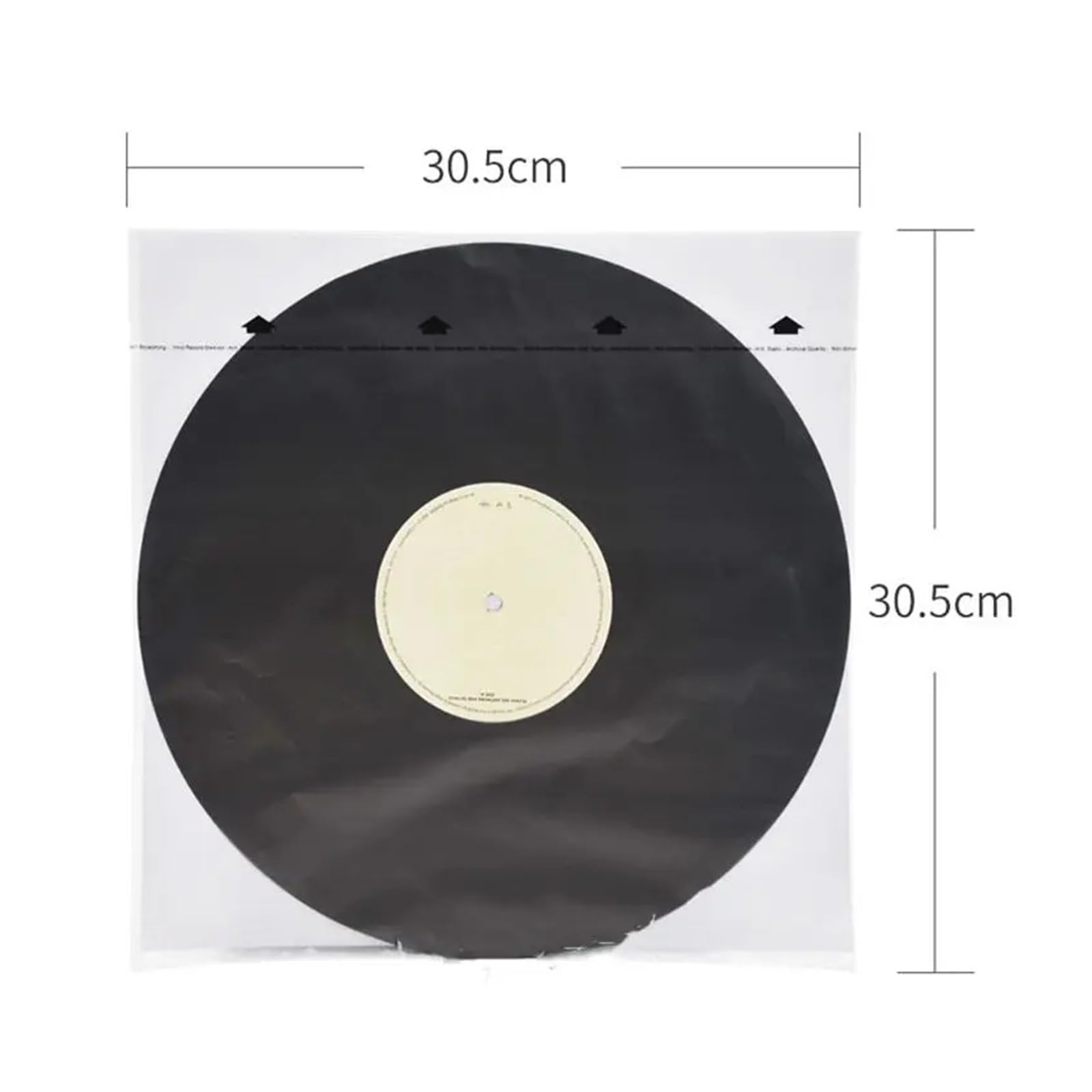 20 Pezzi di Buste Interne antistatiche in Carta di Riso for Giradischi da 12 Pollici Manicotti Interni per Dischi in Vinile