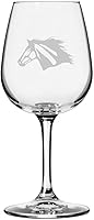 Vista 43 de Abaco Barb Body Horse - Copa de vino grabada multiusos (12.75 onzas)