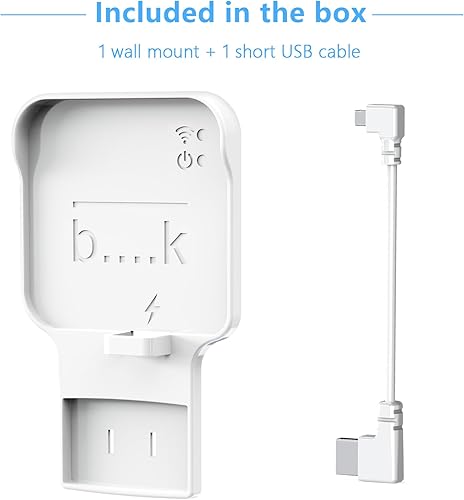 Miniatura 9 de Soporte de pared para Blink Sync Module 2, soporte de montaje para cámara Blink al aire libre sin cables desordenados, soporte de cámara de