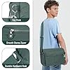 NEWIROVE Umhängetasche Damen Mittelgroß Nylon Wasserdicht Crossbody Bag Leichte Schultertasche Damen Handtaschen Mit Vielen Fächern Sportlich Umhängetasche Für Einkaufen, Reisen, Schule,Grün #5