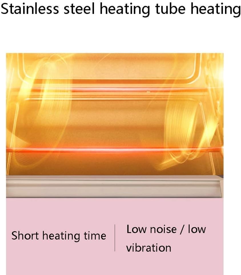 19L Mini Oven Adjustable Temperature 0-240 ℃ and 60 Minutes Timer 3 Heating Modes Home Baking Cake Barbecue Electric Oven Double Baking Position Toughened Glass Door 1200W Commodity Cod Aestheti