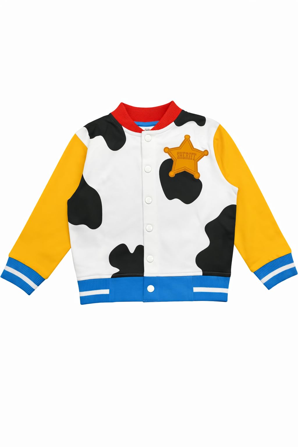 Disney Toy Story Giacca Varsity per Bambini Buzz Lightyear o Woody, Giubbotto Baseball Unisex per Bambini, 18 Mesi–6 Anni