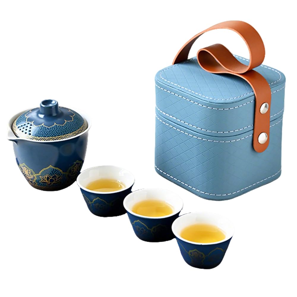 Amazon.co.jp: 5個セット 中国茶器セット 茶器セット 旅行用茶セット 