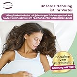 Allsana Allergiker Kissenbezug 80x80 cm | Allergie Bettwäsche | Anti Milben Encasing | Milbenschutz für Hausstauballergiker | allergendichter Zwischenbezug für das Kopfkissen | Hohenstein zertifiziert