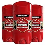 Old Spice Antiperspirant Deodorant for Men, 24/7 Sweat & Odor Protection, 24/7 Lasting Freshness, Invisible Solid, Swagger with Cedarwood Scent, 3.4 oz (Pack of 3)