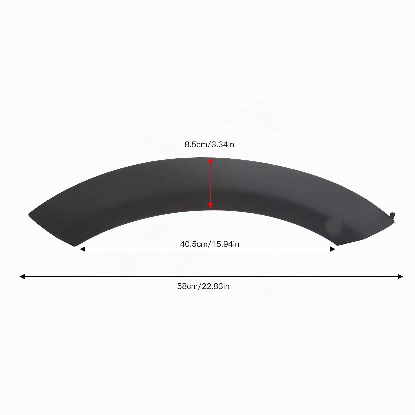 Couvercle D'arc de Garde-boue de Roue de Remplacement pour Mini R50 R53 R52, Garniture de Passage de Roue de Capot Avant Sportif Résistant aux Rayures (Avant droit