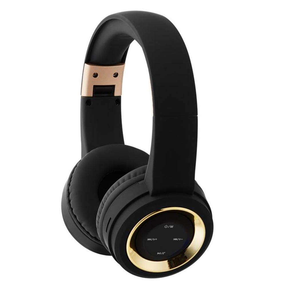 ADITAM Cuffie Bluetooth Senza Fili FM Music Sports Card Cuffie Stereo Pieghevoli Portatili Multifunzione Double The Comfort