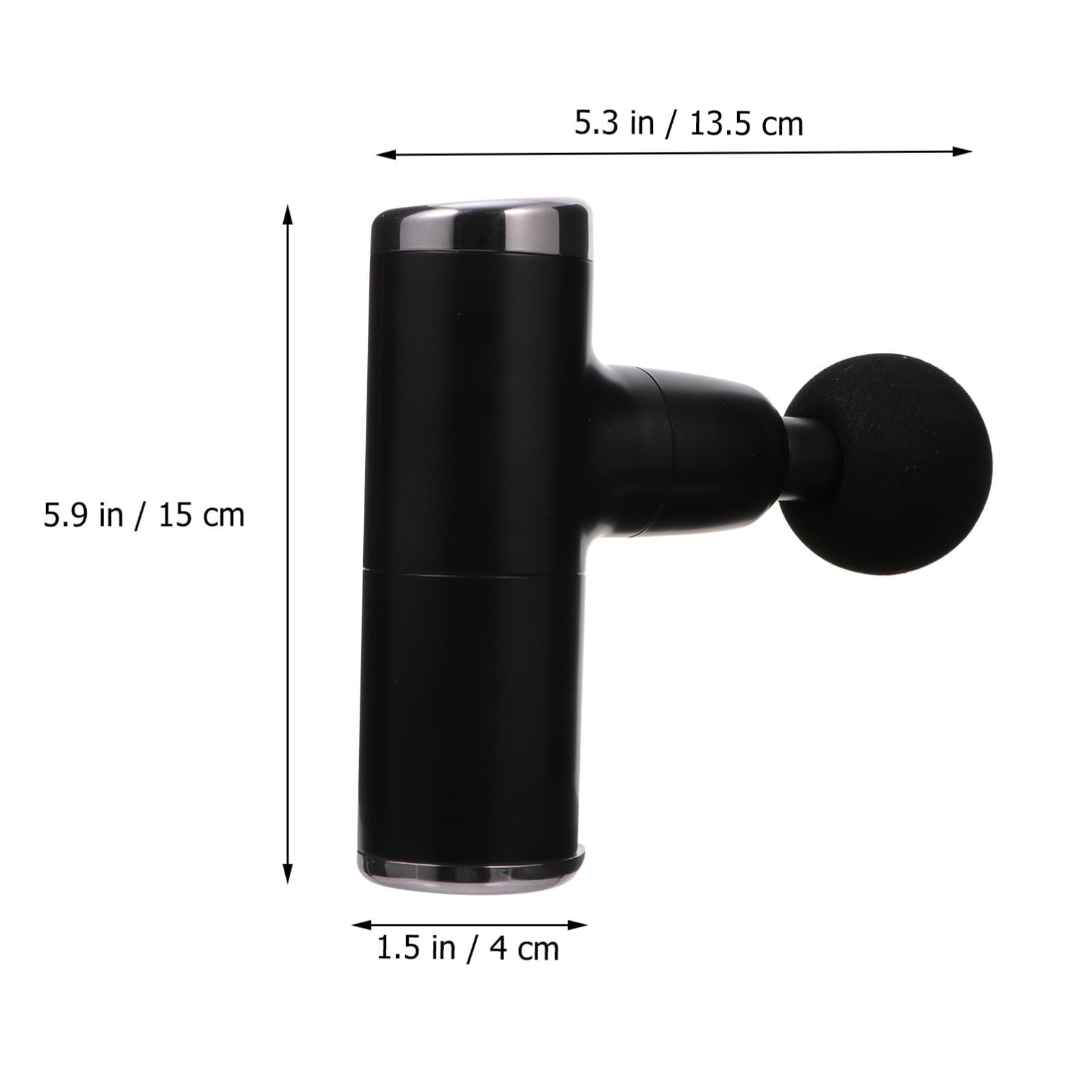 Masajeador Muscular Eléctrico USB 2000 Mah Negro 4 Cabezales
