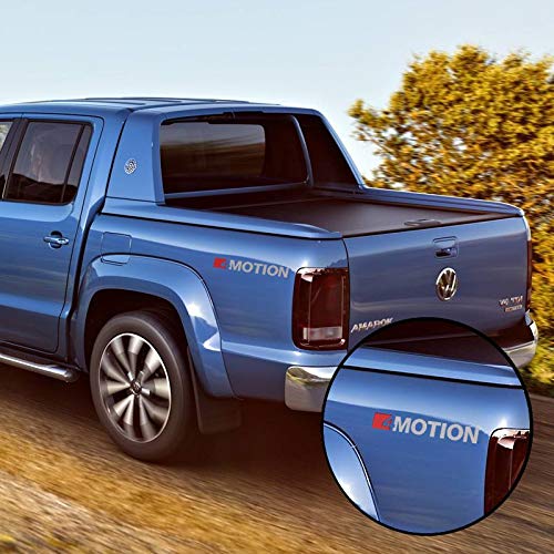 Par de Adesivos Amarok 4 Motion 2017 Emblema Lateral Prata