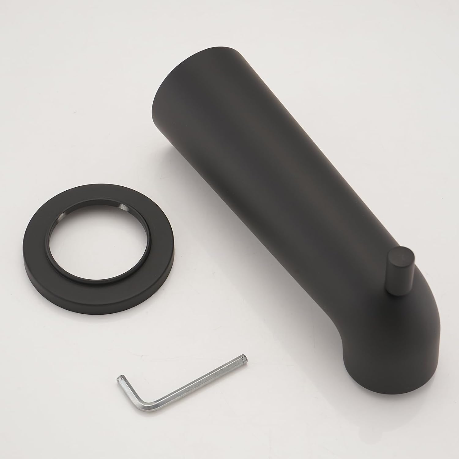 7 Inch Slip on Bathtub Spout with Diverter, Compatible with Moen 3839/3853,Extra Long Diverter Tub Spout Fits 1/2" Copper Tube(5/8" Diameter),Matte Black