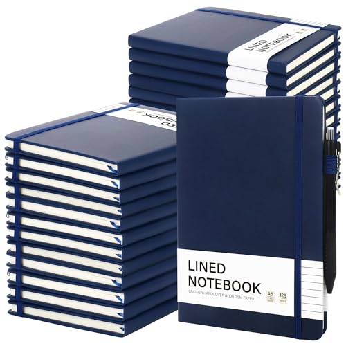 Cuadernos A5 rayados tinta sin traspasar pack de 30 cuadernos de tapa dura antiarrugas Aodaer