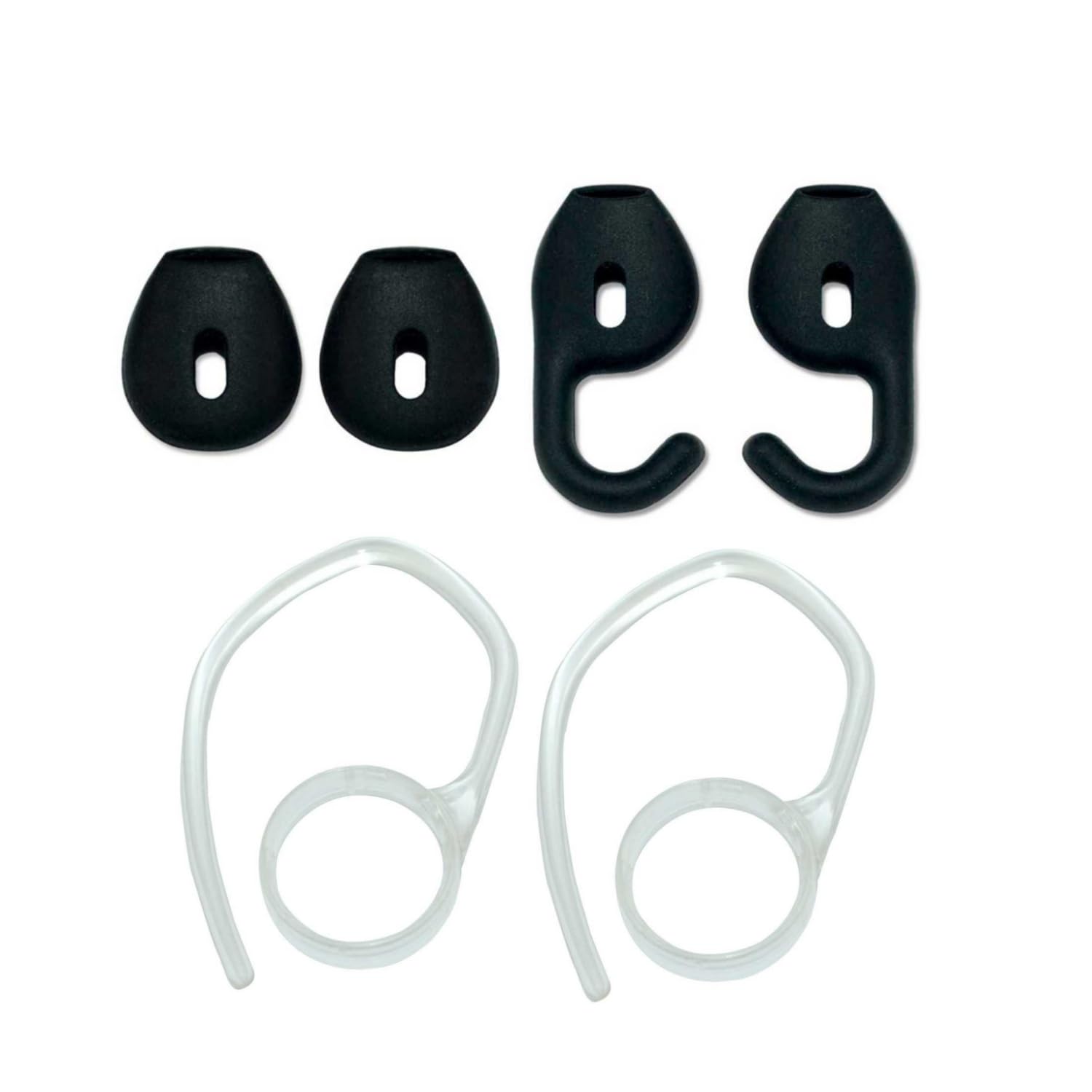 Miayaya Eargels Ear Loops Tips for Jabra Stealth UC Bluetooth Silicone Ear Pieces Compatible for Jabra Talk 45 Bluetooth Headset Accessory Pack Clips