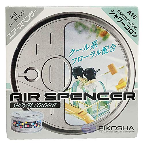 Eikosha A16-10 Air Spencer Cartridge Air Freshener for Cars, Set of 10, Standing Type, Shower Cologne, 1.4 oz (40 g) x 10 Shower Cologne 40グラム