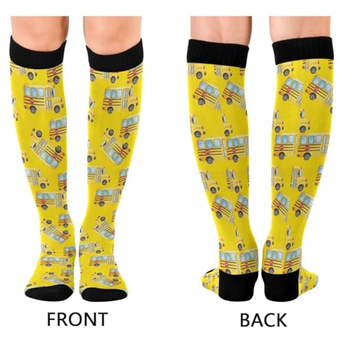 Image of Wusikd Pirate Skulls Compression Socks for Women and Men Circulation Cute Long Socks for Athletic Running 1
