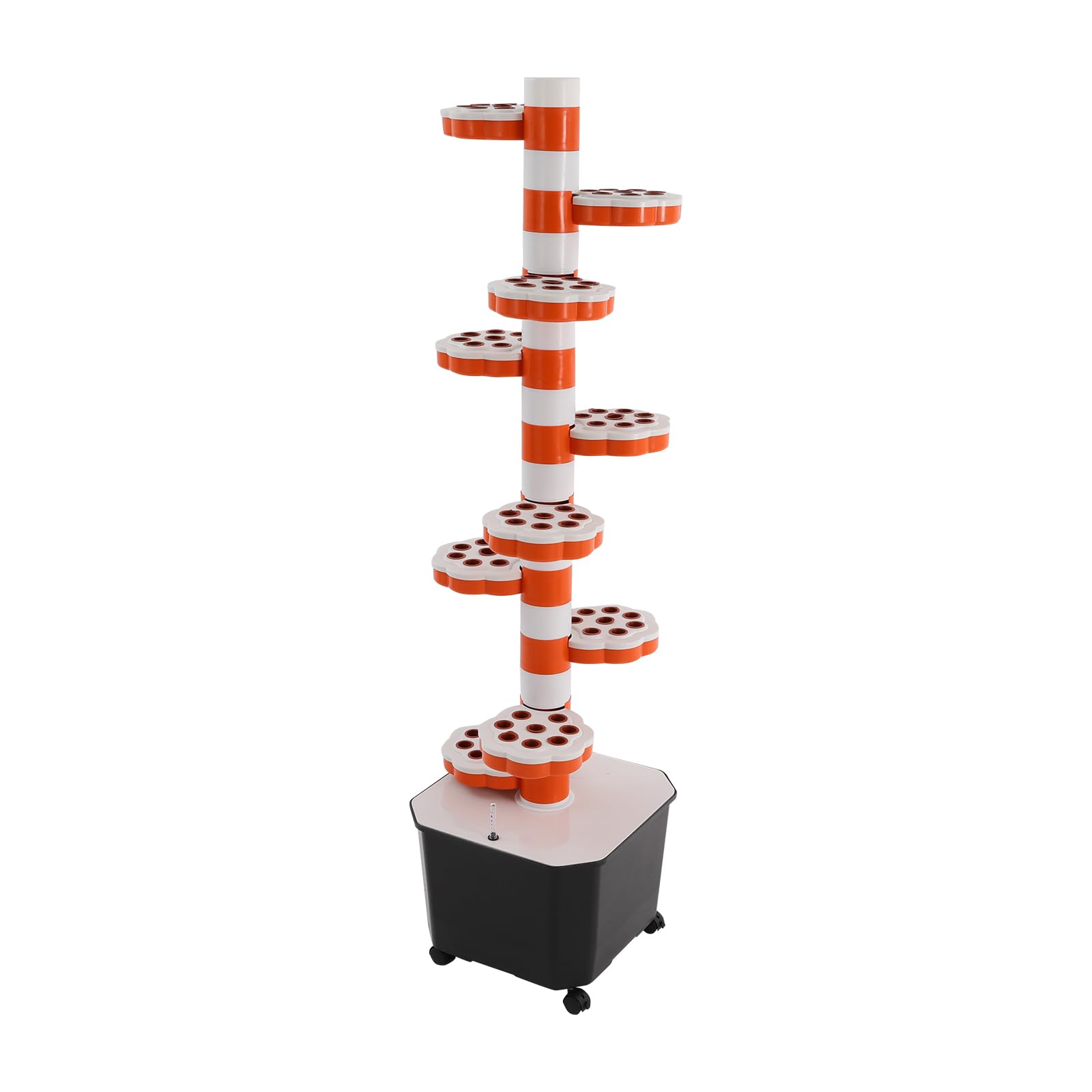 Système de culture hydroponique avec pompe, minuterie, 10 couches et 80 trous, tour de croissance hydroponique, pour la maison, le commerce et les botaniques