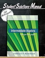 Student Solutions Manual for McKeague's Intermediate Algebra 1936368307 Book Cover