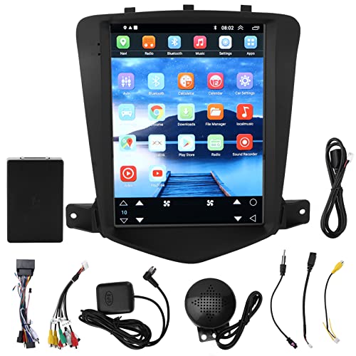 Aramox Navegação multimídia ABS e metal ABS de 10,4 polegadas, GPS automático para substituição Andr