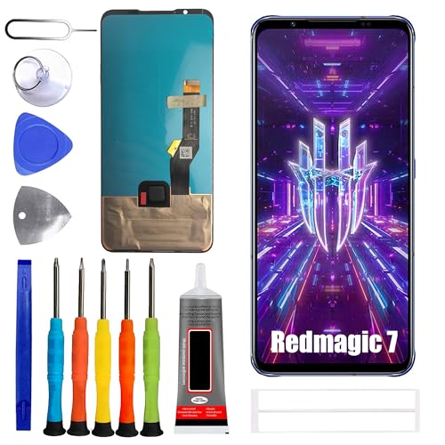 ERYNK OLED Display [with Fingerprint Function] Compatible with ZTE Nubia Redmagic 7 [6.8 inch] NX679J Screen Touch Digitizer Assembly LCD Display with Repair kit