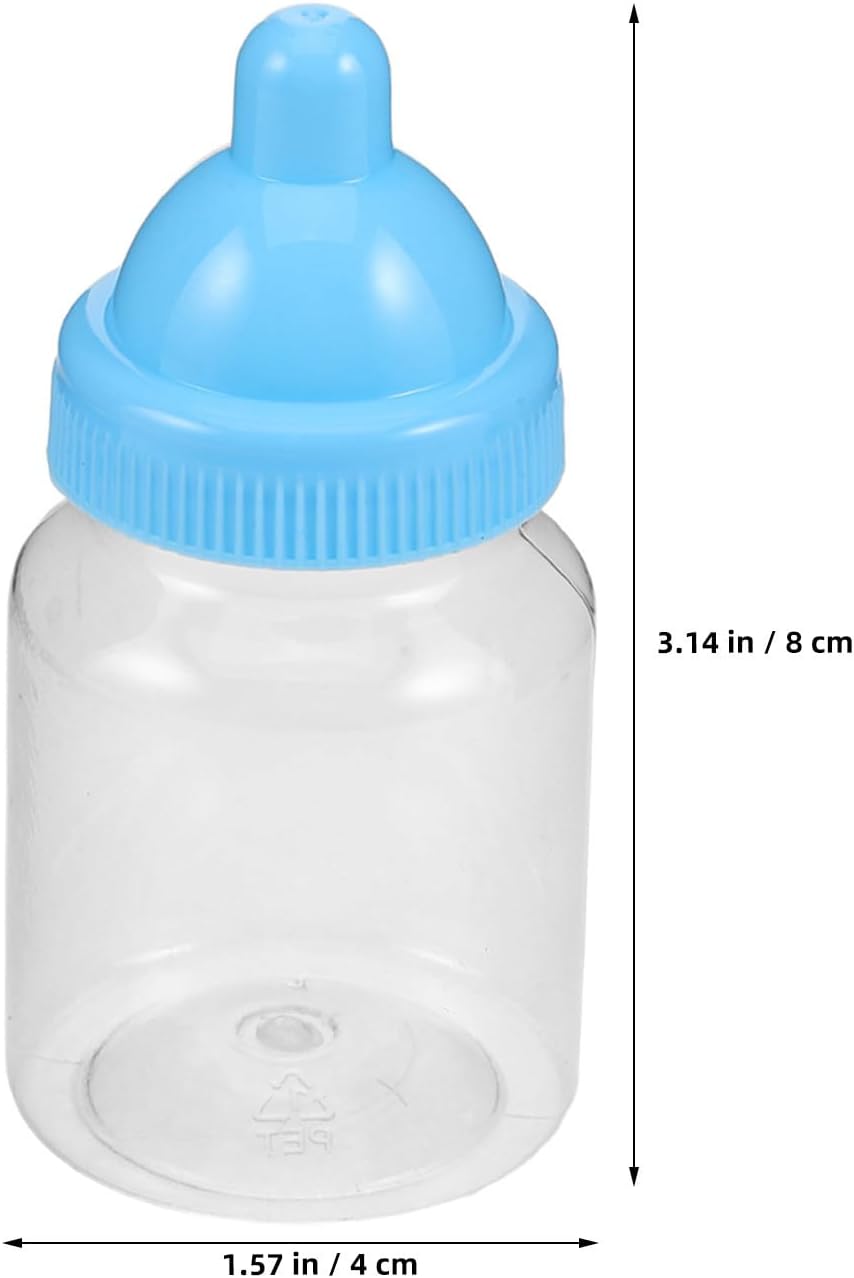 48pcs Pink Plastic Candy Bottle Favor Jar for Birthday Celebrations