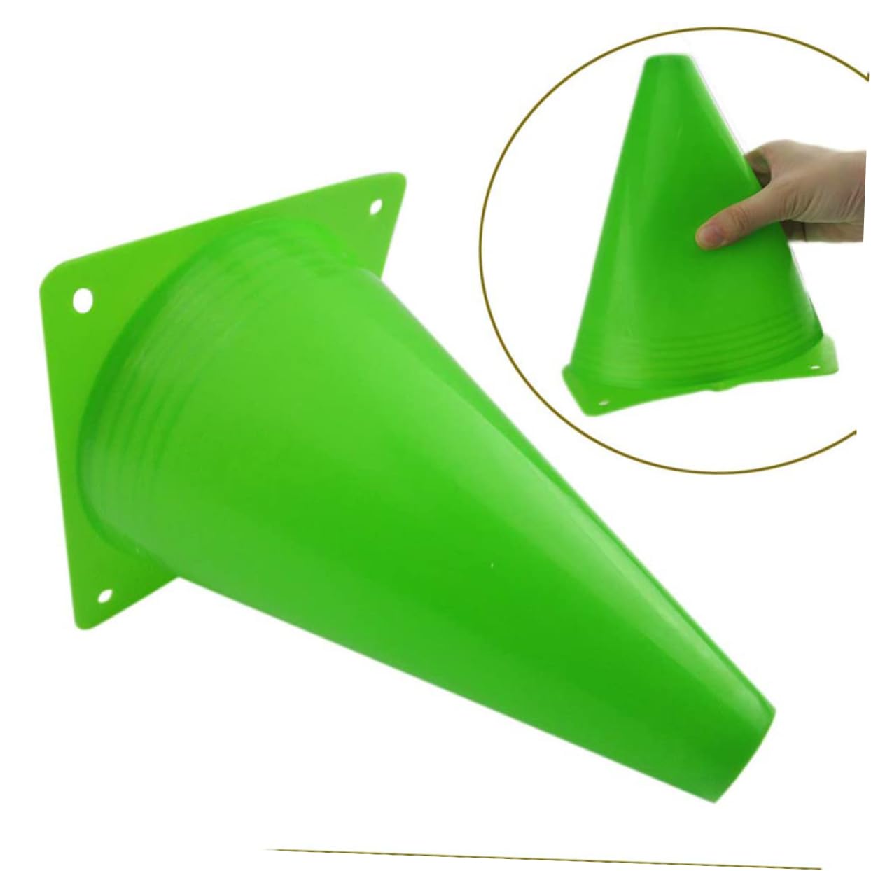 24piezas Conos De para Entrenamiento De Fútbol Plástico Forma De Cono Equipo Deportivo para Futebol Cones De Entrenamiento De Fútbol para Herramientas Auxiliares