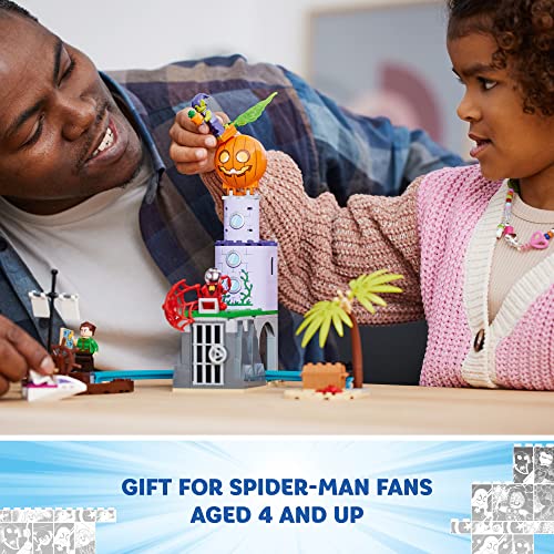 Image of LEGO Marvel Team Spidey at Green Goblin's Lighthouse 10790, Toy for Kids Ages 4+ with Pirate Shipwreck, Miles Morales Minifigure & More, Spidey and His Amazing Friends Series