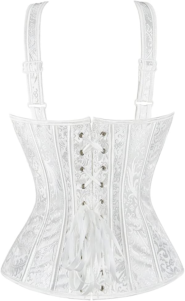 Kranchungel Renaissance Corset Top for Women: Corset with Straps Bustier Themed Parties Costumes for Historical Reenactors - Image 3