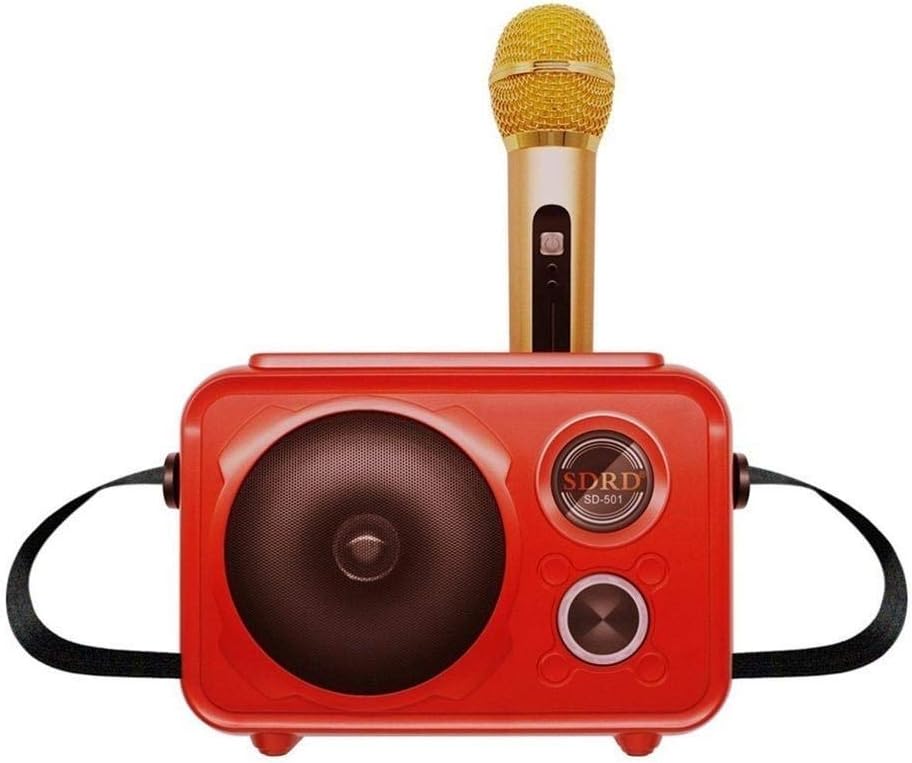 Speaker Microphone Integrated Single Sing Mobile Phone Karaoke | Red
