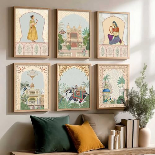Image of kotart Premium Digital Paintings with Frame for Home Decoration - Pichwai Wall Art Painting for Living Room Bedroom Office Room Decor - Painting for Wall Decoration - (13X17 INCH, D)