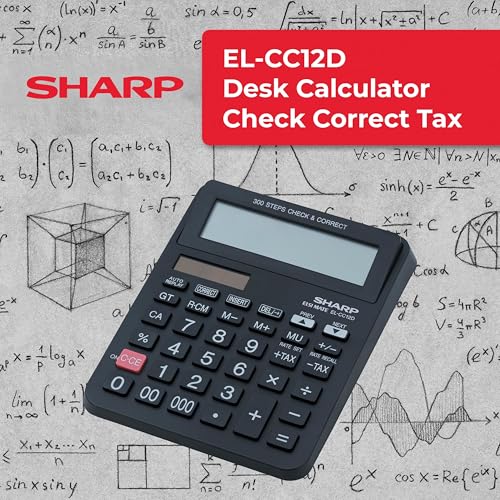 Calculadora de escritorio Sharp ELL-CCD12 de 12 dígitos, un modelo clásico y profesional 4