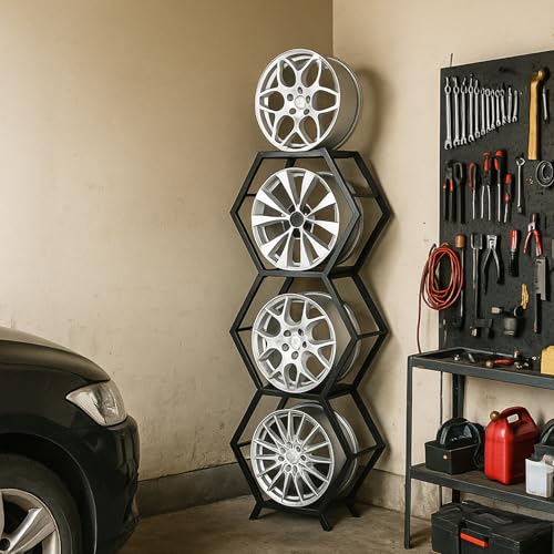 Renvan Garage Wheel Rim Rack
