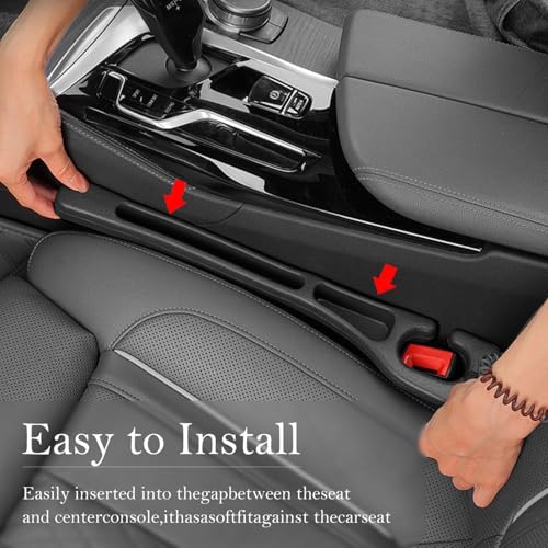 image for CGYISOL Car Seat Gap Filler 2-Pack, Universal Car Seat Gap Filler Orga