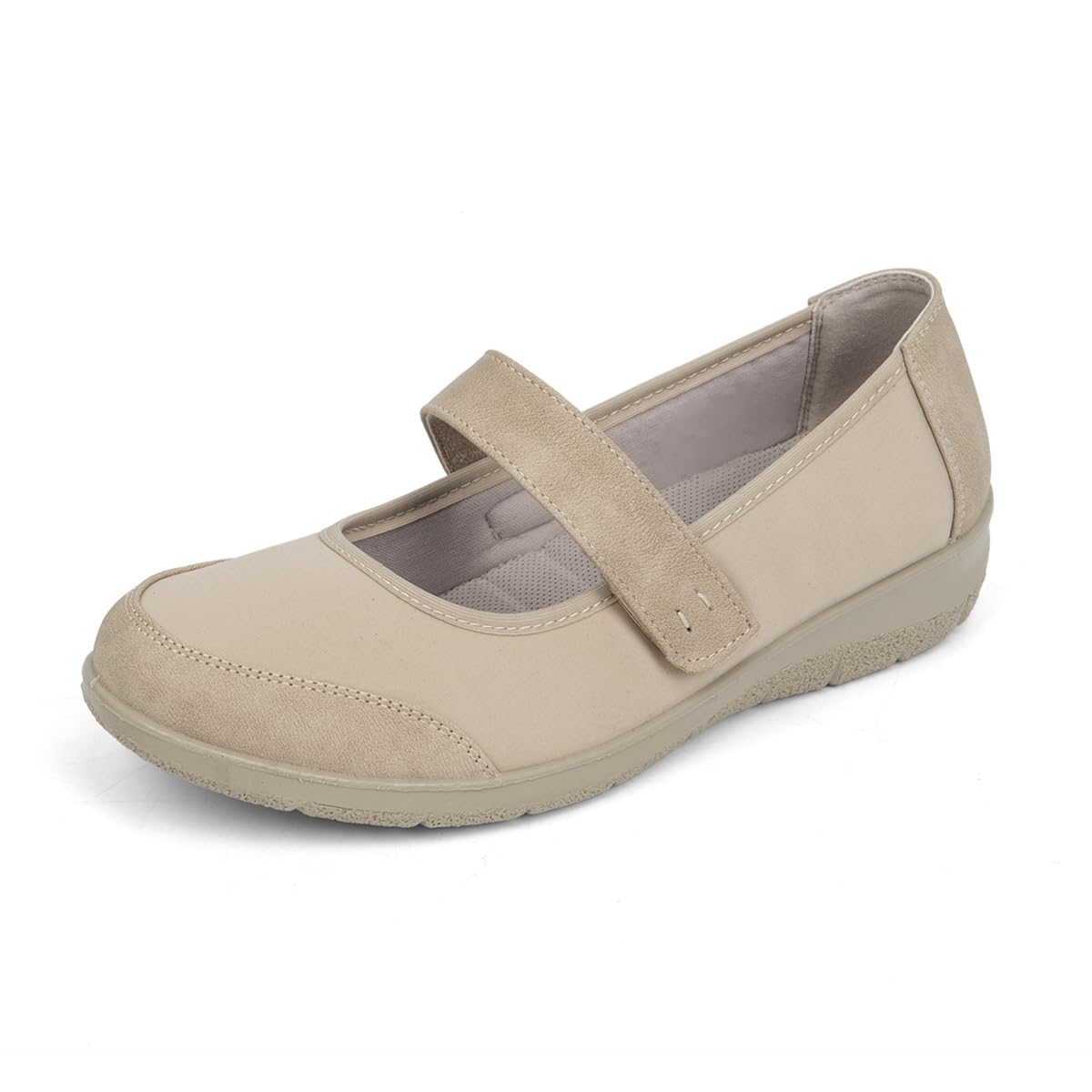 ACANER Women Orthopedic Mary Jane Flats Comfortable Bunions Walking Shoes Round Toe Lightweight Orthotic Shoes with Arch Support