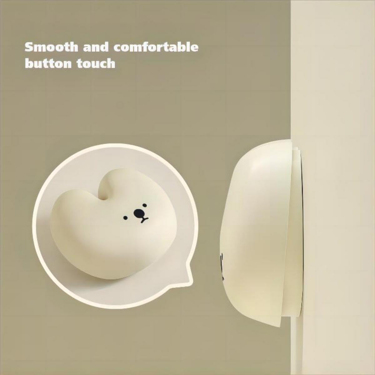 Wireless Doorbell, Cute Rabbit and Snow House Doorbell- Wireless remote control distance of 200 feet, 1 Receiver + 1 Transmitter- Cream White