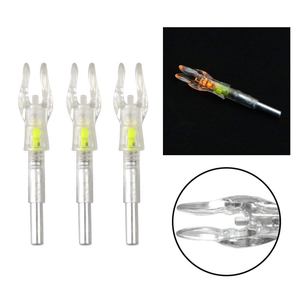 3/6pcs Tiro con L'Arco LED Nocks Frecce Cocche Automaticamente Luminose Frecce Nock per frecce ID 4.2mm Caccia Tiro