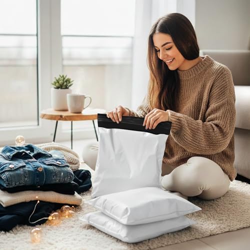 V1 TRADE Versandtaschen 26x35cm – Versandtüten Selbstklebend – Verpackungstüten 100Stk - Versandbeutel Für Kleidung, Vinted, Onlinehandel & Warensendungen