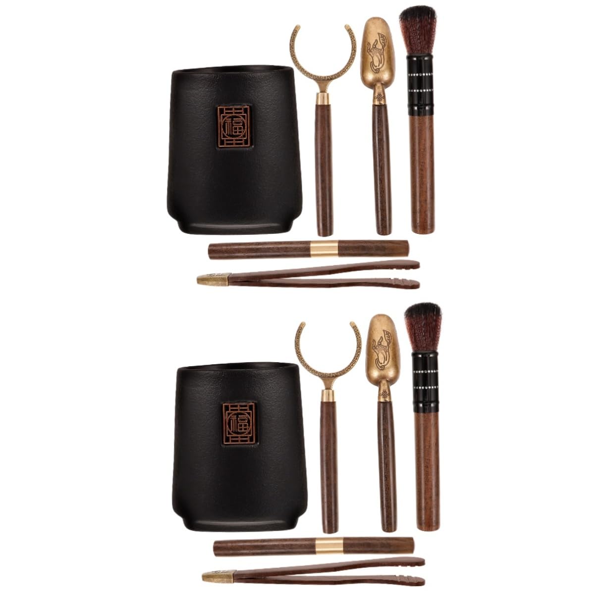 SOLUSTRE 2 Sets Traditional Chinese Tea Ceremony Set Accessories for Loose Tea Gongfu Utensils Tableware
