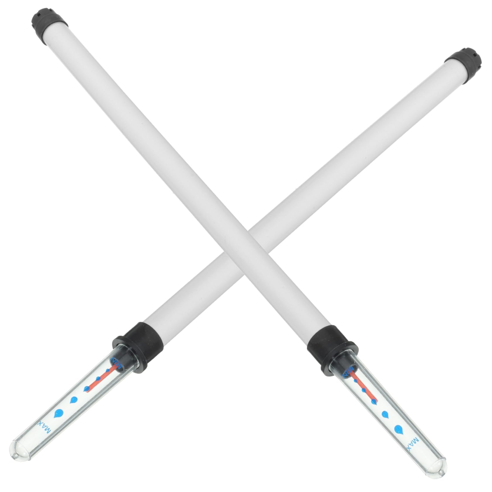 Indicateur de niveau d'eau pour pots de fleurs plastique blanc x2