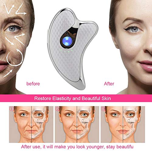 Electric Gua Sha Plate, Gua Sha Tools Face Scraping Massager, Facial Scraping Plate Lifting Device Scraping Board For Anti Aging Anti Wrinkles Lifting Face Skin #TOP2