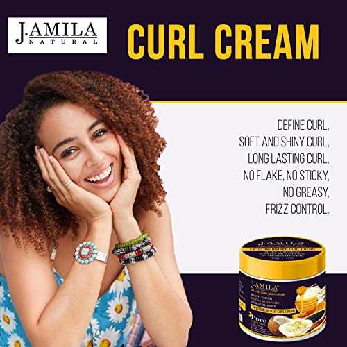 J.amila Pure Natural Twisting Butter Hair Curl Cream Best For Frizz-Free 12 Oz #TOP3