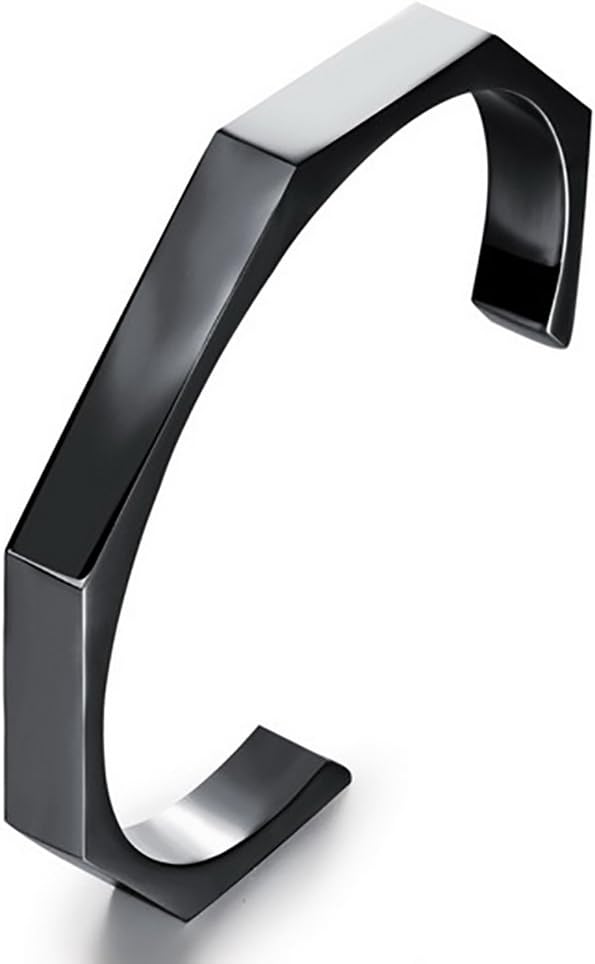 Titanium Stainless Steel Matching Set Couple Bracelet Cuff Bangle with A Gift Box