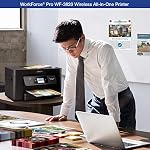 Epson Workforce Pro WF-3820 Wireless All-in-One Printer, Auto 2-Sided Printing 35-Page ADF, 250-sheet Paper Tray and 2.7" Color Touchscreen, Works with Alexa
