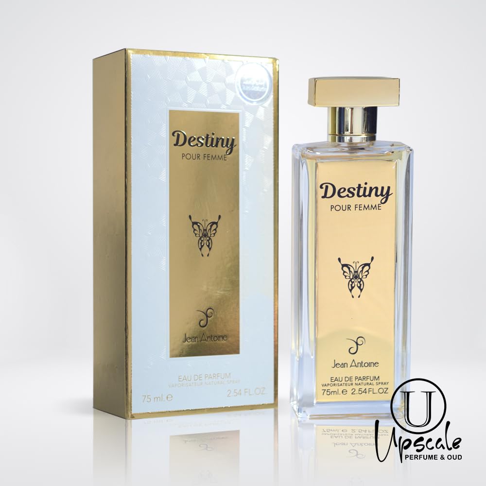 ††† Upscale Perfume & Oud co. JEAN ANTOINE Eau De parfum DESTINY ديستني - Sweet Smelling Spray - 100ML 3.4FL OZ of Long-Lasting Aroma - Vanilla Scent Unisex