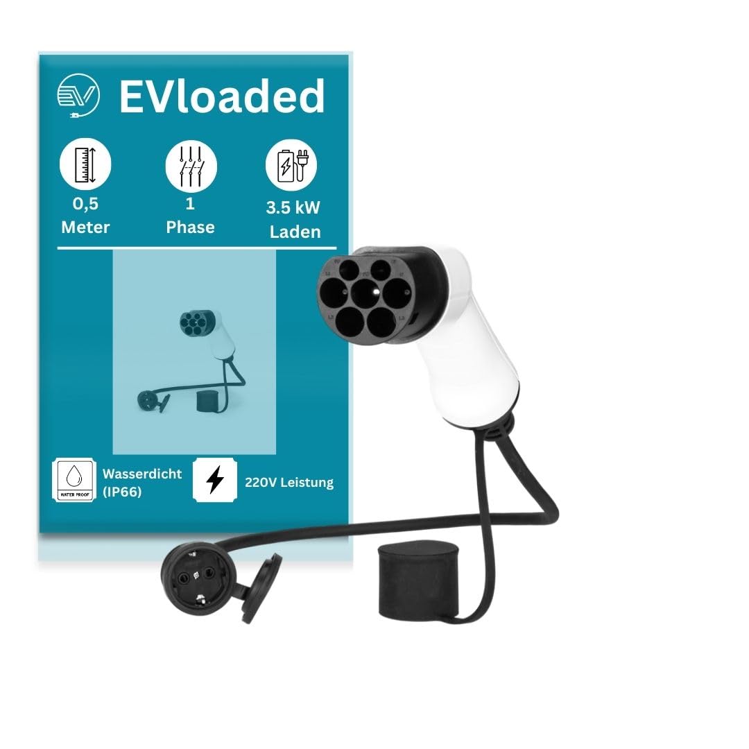 Adapter ładowania EV typu 2 na 220 V 16 A EV – konwersja stacji ładującej typu 2 na standardową wtyczkę Schuko AC