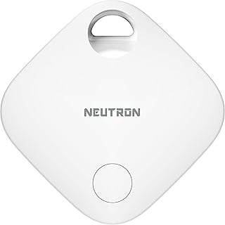 Neutron SmartTag Akıllı Takip Cihazı - Kayıp Anahtarlar, Çanta, Cüzdan, Bagaj, Evcil Hayvanlar, Gözlükler, Diğer Öğeler için Akıllı Takip Cihazı ve Ek Bulucu - Apple Lisanslı, Apple Uyumlu